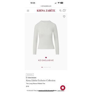 Kirna Zabête Exclusive Collection The Long Sleeve Ribbed Tee